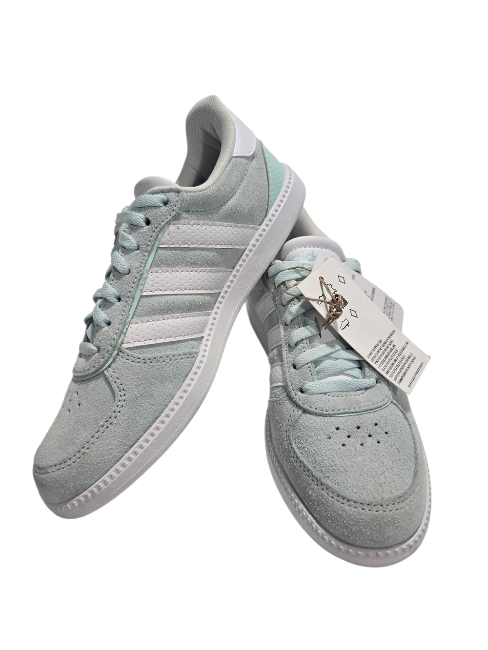 Adidas Breaknet Sleek Women Classic Low-Top Sneakers in Light Mint Green - Sz 6